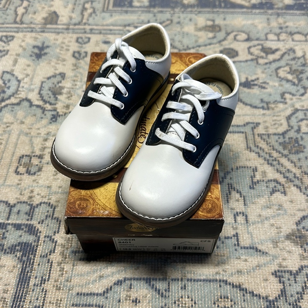 Footmates Cheer White/Navy